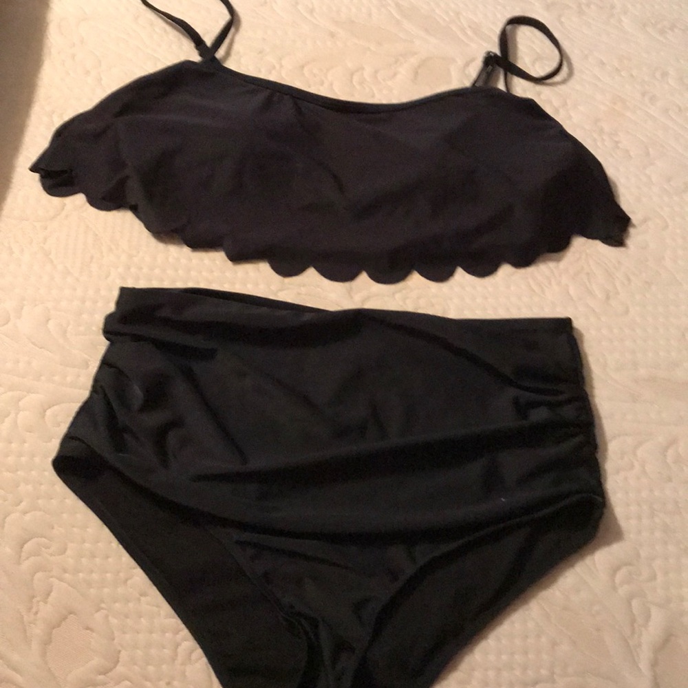 High waisted two Pc swimsuit